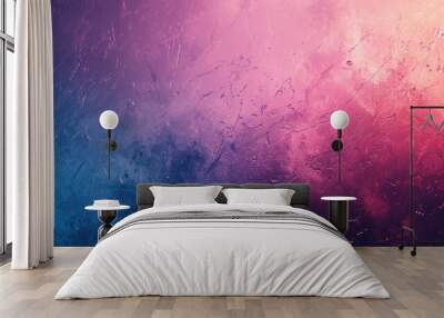 Dynamic scratches of red and blue paint create a vivid and textured abstract backdrop. Wall mural