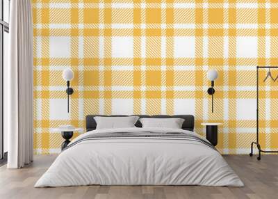 Orange Check Seamless Pattern Wall mural