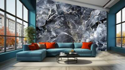 Grey marble texture or abstract background Wall mural