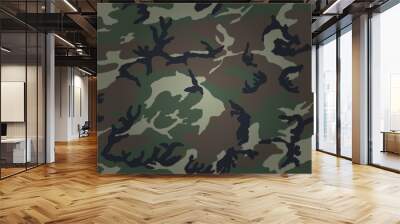 Illustration of a background with camo patterns Wall mural