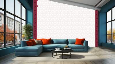 Indian frame with geometric texture - Vector Wall mural