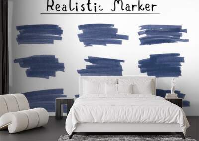 Marker banners isolated on light background Wall mural