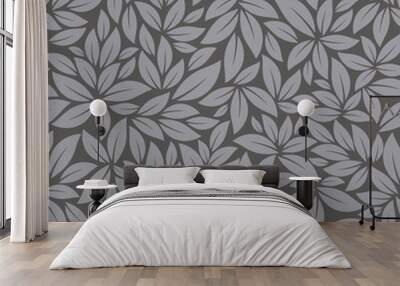 Seamless texture with theme leaf Wall mural