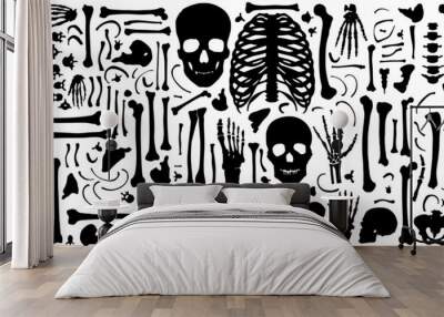 bone silhouettes Wall mural