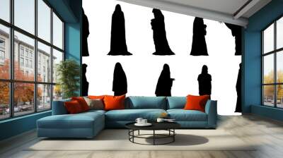 ghost silhouettes Wall mural