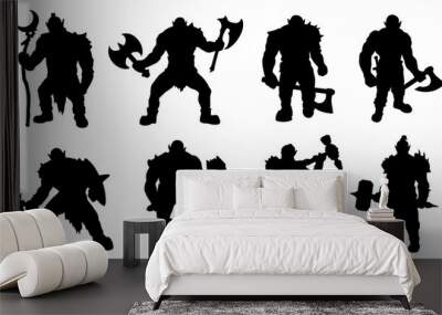 orc silhouettes Wall mural