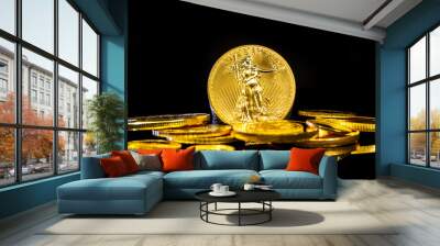 precious metal, gold especially is the possibility to preserve wealth for everybody Wall mural