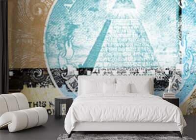 Abstract US dollar Wall mural