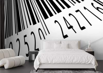 bar code label Wall mural