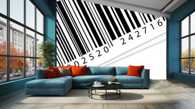 bar code label Wall mural