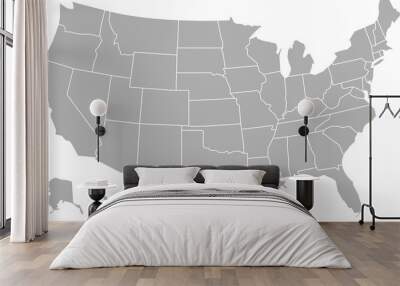 USA map Wall mural