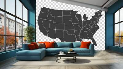 usa map Wall mural