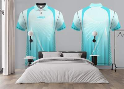 jersey badminton polo shirt design, for uniform team front and back Wall mural