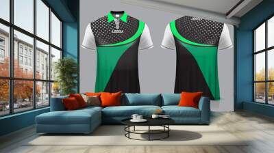 jersey badminton polo shirt design, for uniform team front and back Wall mural