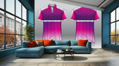 polo shirt uniform design for outdoor sports Wall mural