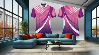 polo shirt uniform design for outdoor sports Wall mural