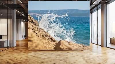 sea wave Wall mural