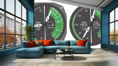 helicopter dashboard indicator Wall mural