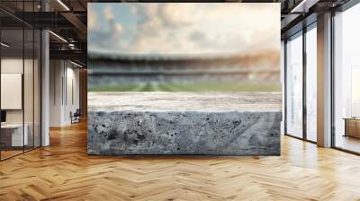 Stone table top with copy space. Stadium background Wall mural