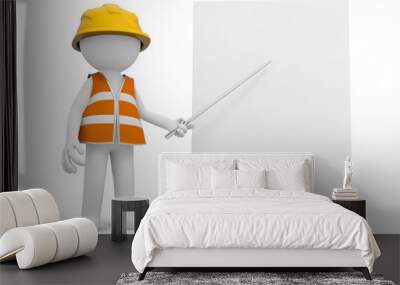 Safety worker Wall mural