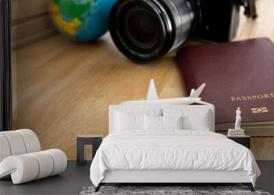 plan for travel around the world , travel business concept Wall mural