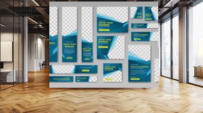 Modern website ad templates, banner, square, design layout concept Wall mural