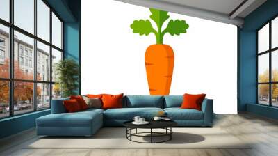 Carrot icon Wall mural