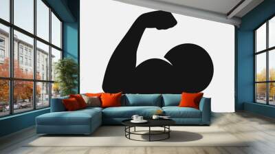 Muscle icon Wall mural