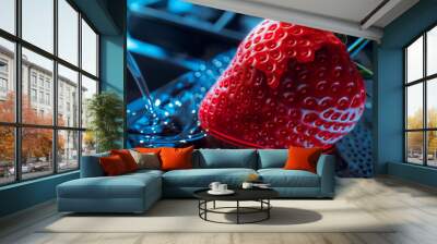 Delicious ripe strawberries. Wall mural