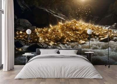 Gold rush. Wall mural