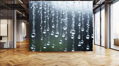 Rain drops. Wall mural