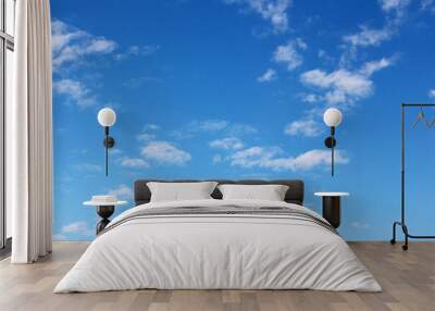 Blank sky surface with small clouds Wall mural