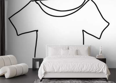 t shirt template Wall mural