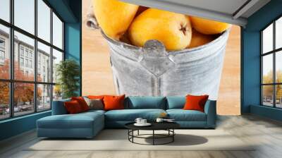 loquat fruit in bucket Wall mural