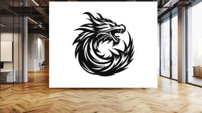 dragon boat, dragons, ferocious, fire, firm, flame, group, heraldic, identity, knight, myth, mythology, red, sport, strong, dragon logo, fire dragon, fir, beastdragon boat, dragons, ferocious, fire, f Wall mural