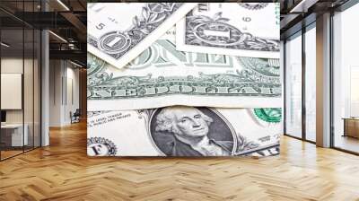 American one dollar banknotes a business background
 Wall mural