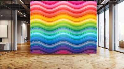 Colorful gradient wave pattern design for modern artistic backgrounds, abstract, colorful, gradient, wave, pattern Wall mural