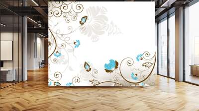 Floral background Wall mural