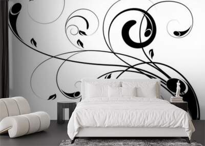 Floral design element Wall mural