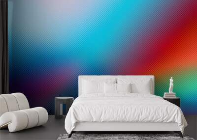 Modern and cool colorful gradient abstract colorful background Wall mural