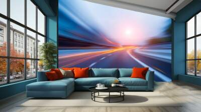 speed motion blur background Wall mural