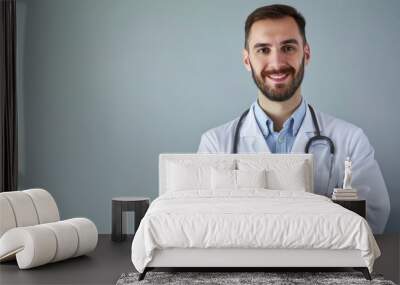 Doctor Portrait in a Hospital Wall mural