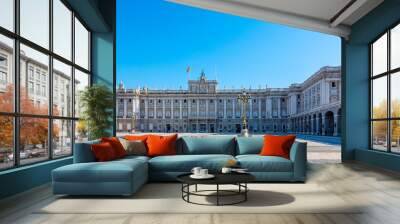 Royal Palace in Madrid in a beautiful summer day, Spain Wall mural