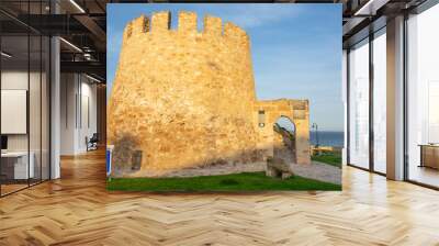 The main symbol of Torrevieja, the old Tower of the Moor originally built before 1320. Wall mural