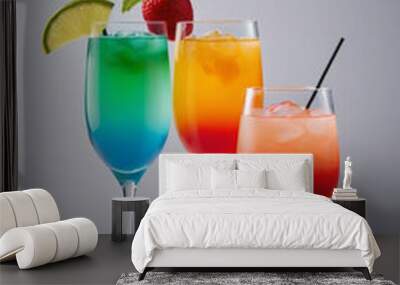  Cocktail with a gradient color scheme.  Wall mural