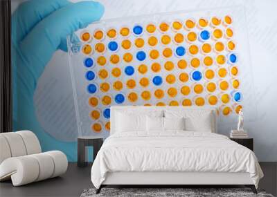 Enzyme-linked immunosorbent assay (ELISA), Immunology testing method in laboratory Wall mural