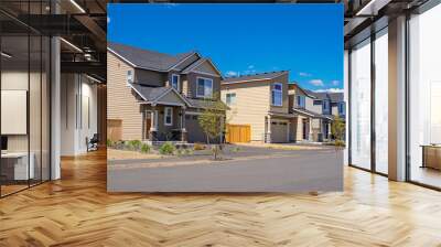 Row of homes in Oregon  Wall mural