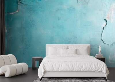 Blue textured concrete background  Wall mural