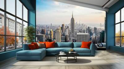 city skyline Wall mural