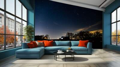 Night farm Wall mural